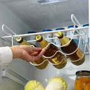 Fridge Organizer Kitchen Storage Rack Shelf Refrigerator Beer Bottle Rack W S7T8