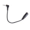 2pcs 2.5mm Male To 3.5mm Female Audio Stereo Headphone Converter Adapter AT3C