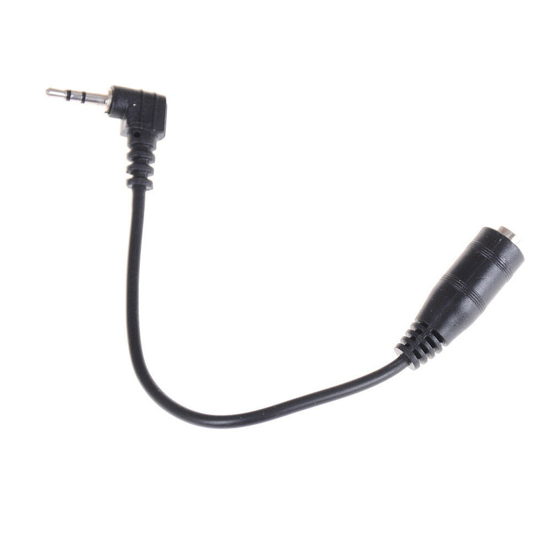 2pcs 2.5mm Male To 3.5mm Female Audio Stereo Headphone Converter Adapter AT3C