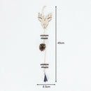 Wood Christmas Tree Star Pine Cone Ball Pendant Hanging Decor Ornament (D) A