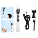 Professional Painless Ear and Nose Hair Trimmer Clippers, Electric Facial