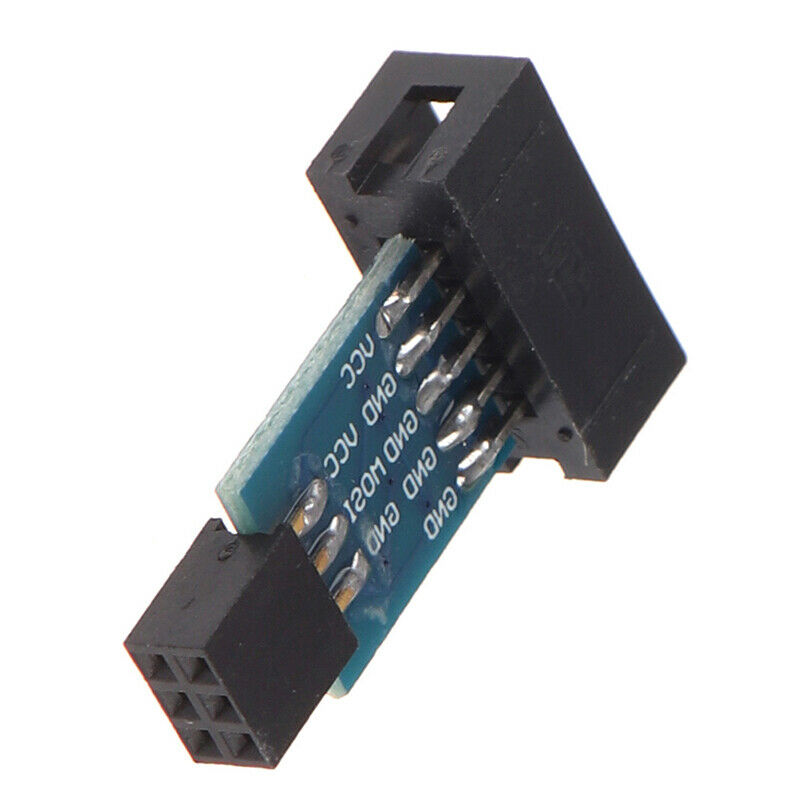 1Pc 10Pin To 6Pin Adapter Board For AVRISP USBASP STK500 Interface ConverteSEAU
