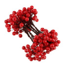 40-head Artificial Holly Berries Blueberry Wedding Xmas Flower Wreath Red 1