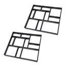2pcs Concrete Molds Reusable Walk Maker Stepping Stone Path Maker Paver Yard