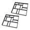 2pcs Concrete Molds Reusable Walk Maker Stepping Stone Path Maker Paver Yard