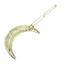 Ladies Crystal Rhinestone Moon Hairpin Barrette Hair Retro!. clip New
