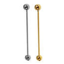 2pcs Copper Collar Bar Clip Clasp Fashion Mens Wedding Suit Jewelry Pin