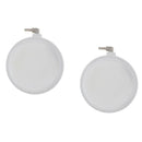 2pcs White Aquarium Air Stone Round Bubble Diffuser for Oxygenation in