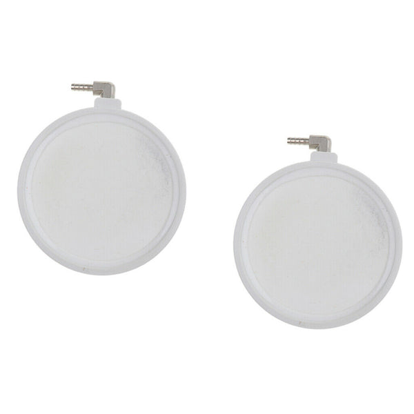 2pcs White Aquarium Air Stone Round Bubble Diffuser for Oxygenation in