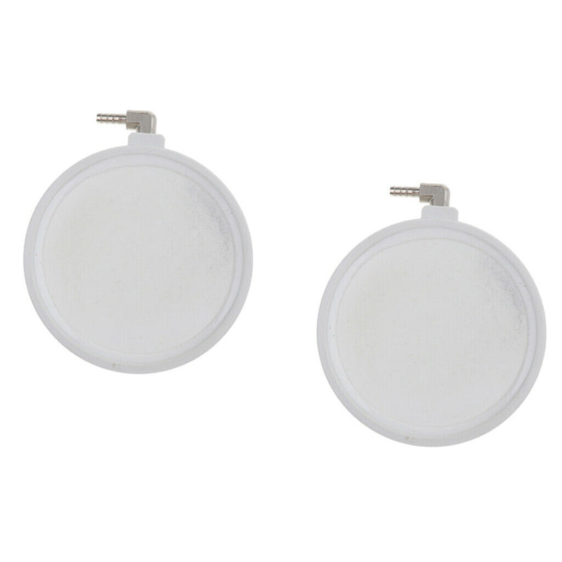 2pcs White Aquarium Air Stone Round Bubble Diffuser for Oxygenation in