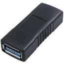 USB 3.0 Adapter A-Type Female to Female Coupling Connector Black