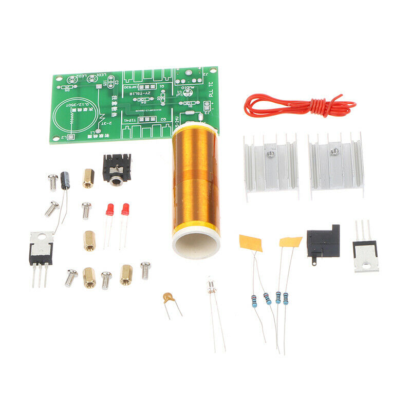 Mini Tesla Coil Plasma Speaker Kit Electronic Field Music DIY Project KitsB Ew