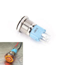 16mm 12V Red LED Power Push Button Switch Aluminum Metal Latching Waterproof HK