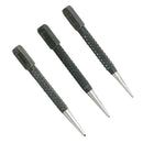 3Pcs/Set Heavy Duty Centre Punch Set 1.5mm, 2mm, 3mm Alloy Steel