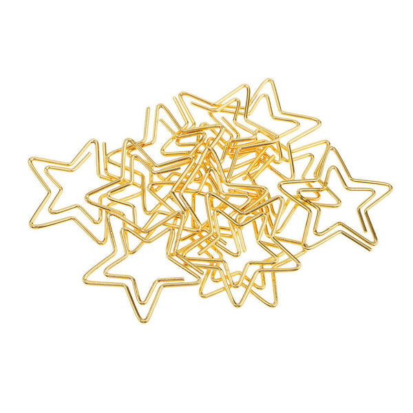 12 Pcs Cute Bookmarks Paper Clips Star Design Funny Office Supplies 2.6x2.3CM