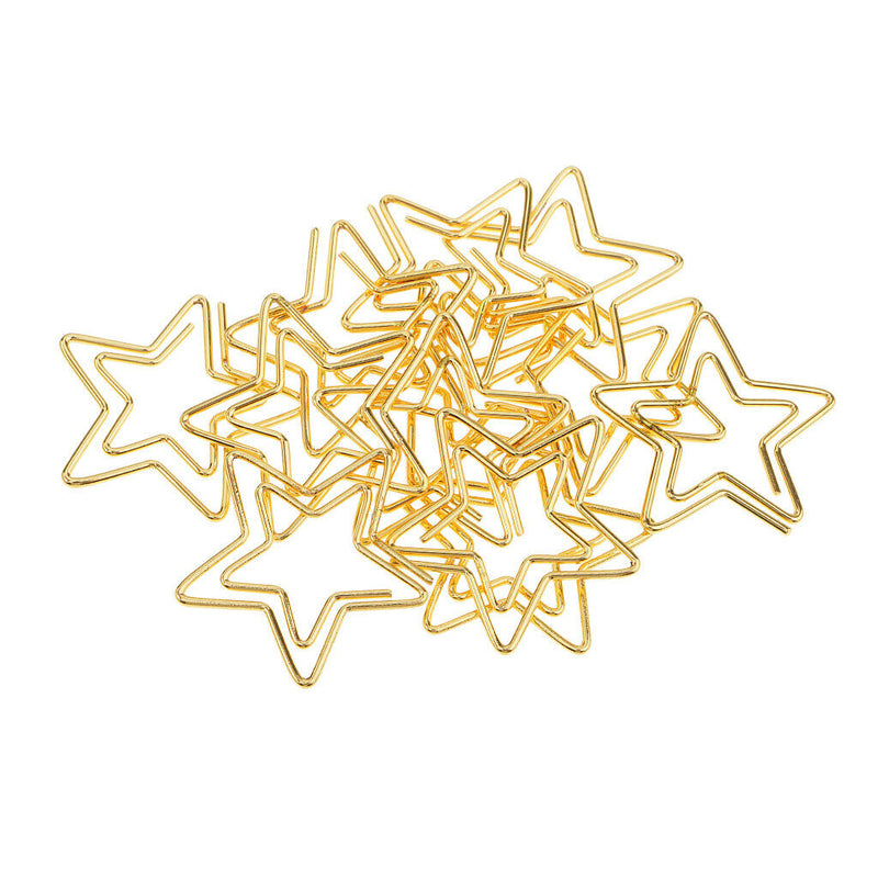 12 Pcs Cute Bookmarks Paper Clips Star Design Funny Office Supplies 2.6x2.3CM