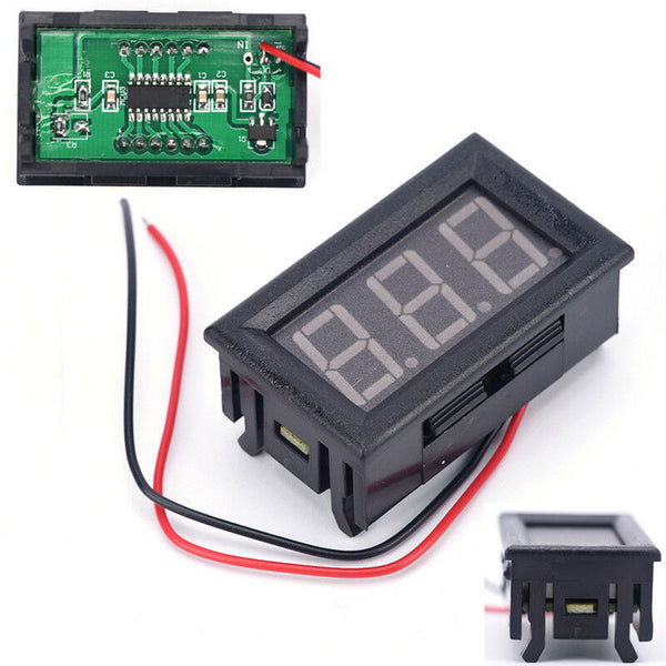Mini voltmeter tester Digital voltage test battery DC 0-30V red auto  JR