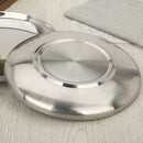 3pcs Stainless Oval Serving Trays Platter Bar Restaurant Tray Tea Tray 14cm