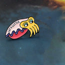 Creative Cuttlefish Brooch Badge Sea Animal Pins Jacket Ornament (Style 2) A
