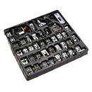 42 PCS Domestic Sewing Machine Presser Foot Snap On For Brother Singer Set Kits