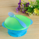 Baby Sucker Bowl Set Temperature Spoon Baby Child Training Bowl