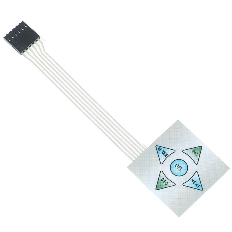 5 keys Matrix array 1x5 membrane switch keypad keyboard control panel 40*4 Gw