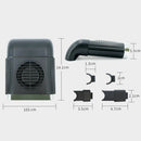 Car Fan Desktop Fan Summer Fan 3 Speeds ABS 1A for RV Car Vehicles Black