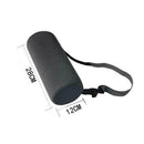 Travel Lumbar Roll Black For Car Seat Office Chairs Pillow Low Back Support Home