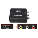 Mini 1080P HDMI to RCA Audio Video AV CVBS Adapter Converter For Smart TV Box TV