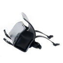 Motorcycle Fork Bag, Waterproof Motorbike Handlebar Bag Pu Leather Saddleba D7R4