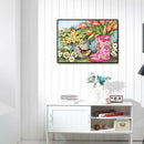 Full Round Drill 5D DIY Diamond Painting Flower Embroidery Art Kit (LG153) A