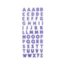 Glitter Crystals Alphabet Letter Stickers - Self Adhesive ABC A-Z Words Stick On