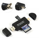 3 in 1 Micro USB OLJ to USB 2.0 Adapter Card Reader standard USB  LJ