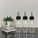 Pack of 10 100ml Empty Plastic Squeeze Bottles with Twist Top Cap Suit for
