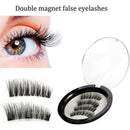 Pro  Magnetic 4pcs False Eyelashes No Glue Handmade Natural Extension Eye Lashes