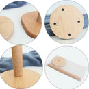 Kitchen Wooden Roll Paper Towel Holder Bathroom Tissue Toilet Paper Stand N