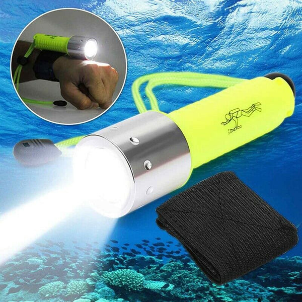 Diving Flashlight Underwater 50M Torch T6 Led 18650 Rechargeable Led Light