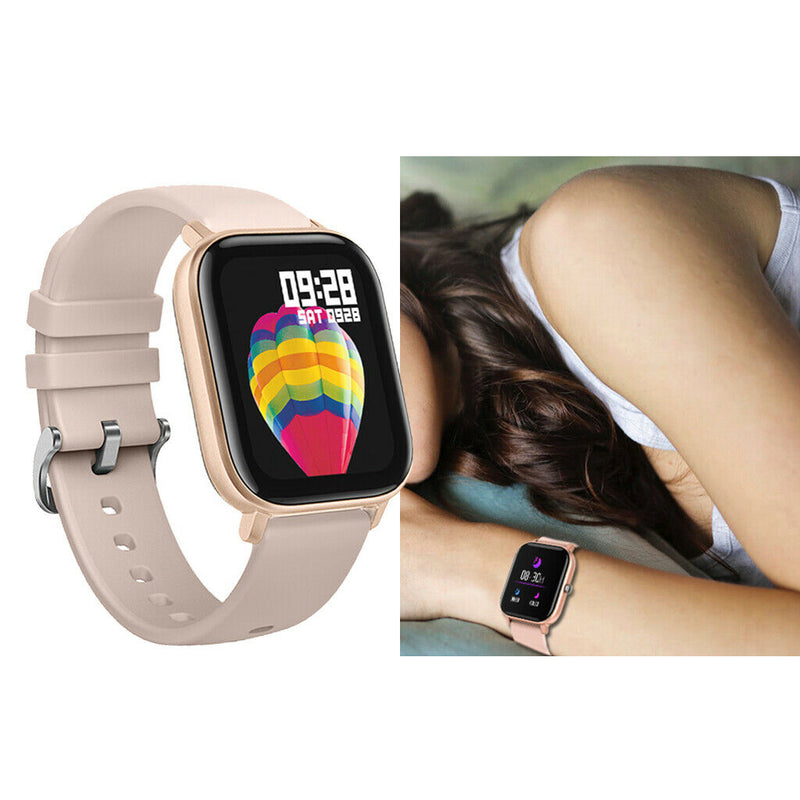 1.4" Sports BT4.0 Smart Watch Alarm Clock Bracelet Fitness Men Women Golden