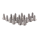 19Pcs Pickguard Cover Plate Stainless Steel Screws for Electric Guitar Bass Del