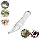 Fish Skin Scale Scraper Cleaner Stainless Steel Peeler Scaler Remover Cleani Bj