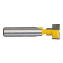 8mm Shank T-Slot Router Bit T-Track Slotting Carbide Wood Milling Cutter - 1/2