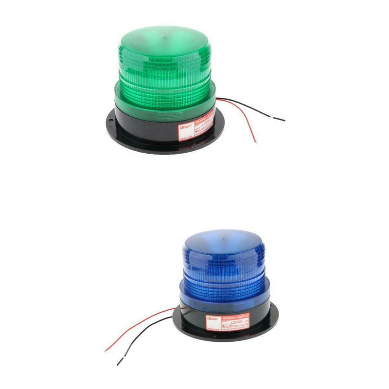 2x 5" LED 12V Emergency Warning Flashing Strobe Lights for Mower Car Bus
