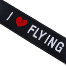 Embroidery fabric key ring car motorcycle key chain crew tag pilot bag luggage T