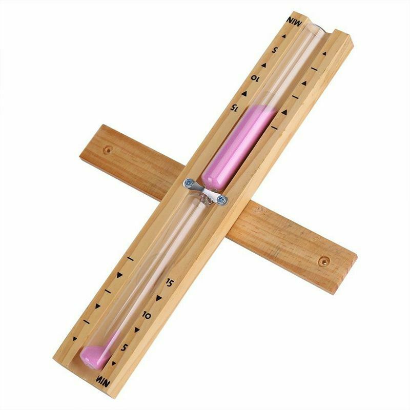 15 Minute Timer Sauna Hourglass Wall Rotating Sand Timer Countdown Clock 15 F9R7