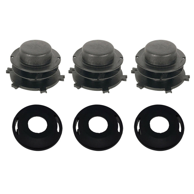3x Head Cap Spool & Cover for Stihl 25-2 FS 55 80 83 85 90 100 110 120 130