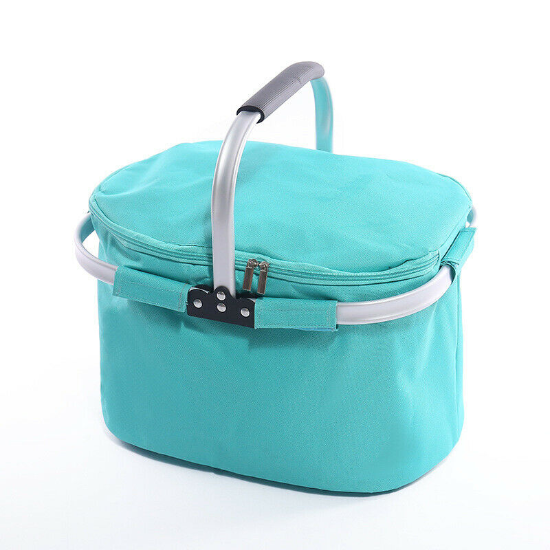 Portable Oxford Cloth Insulation Outdoor Picnic Bag Can Portable Car Ice Ba J4B9