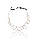 Tassel Metal Chain Elastic Hair Chain Headwear Headband Hair Band