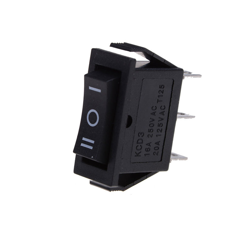5pcs x AC 10A/250V 15A/125V 3Pin SPDT ON-OFF-ON 3 Position Boat Rocker Switc Kw