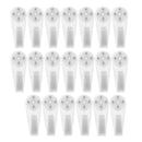 White Plastic Decorative Wall Hook Rack Coat Hat Hanging Rack for Bathroom