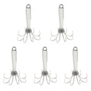 5pcs Luminous Squid Jigs Squid Lure Hook Octopus Hard Baits Sea Fishing 7cm